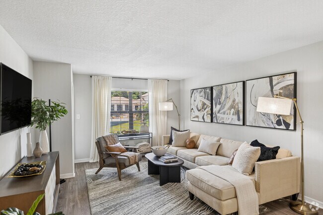 1BR, 1BA - 800SF - Living Room - Vue at 1400