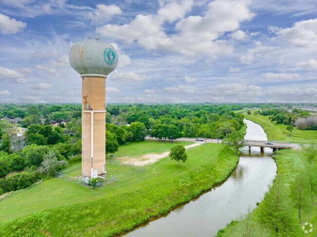 The Vince Bayou is a natural body of water that brings a since of beauty to the area.
