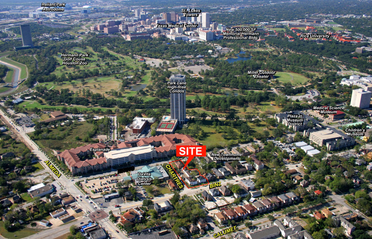 Aerial Photo - Binz Chartres Apartment Homes