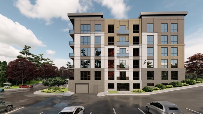 Renderizado exterior lateral - Residences at Patapsco 55+
