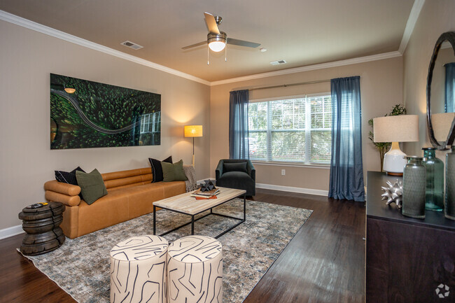 2BR, 2BA - 1,198SF - Living Room - Wellsley Park at Deane Hill Apartments