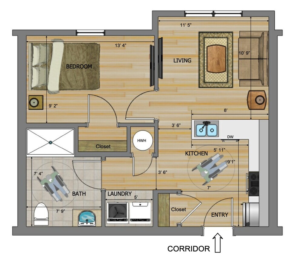 Floorplan - Bishop Gate Residences