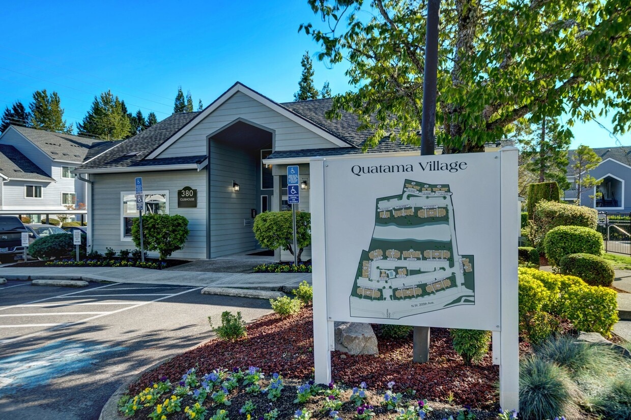 Community Map and clubhouse Aloha Oregon Quatama Village Apartments - Quatama Village Apartments