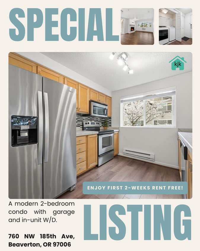 $1,850/mo • 2BD/2BA • W/G/S Included • $800 Deposit OAC - $1,895 • Modern 2BR Condo in Tanasbourne – Garage Included!