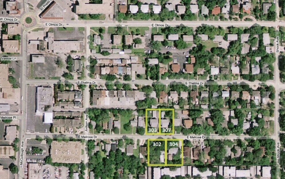 Aerial Photo - 304 E Melrose Pl