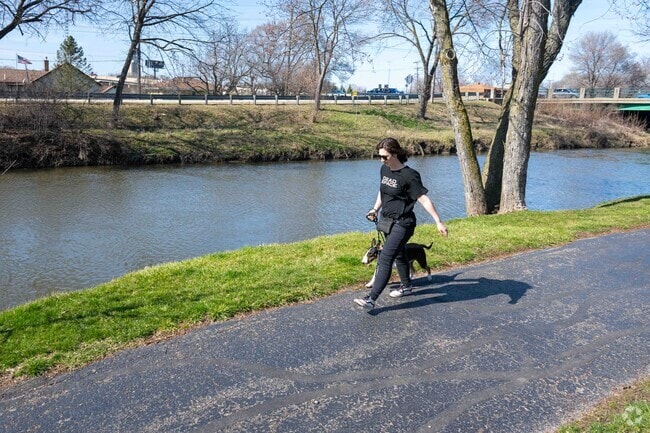 The Illinois and Michigan Canal Trail has over 7 miles of trails.