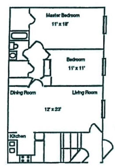 Plano de planta - West Gate Terrace