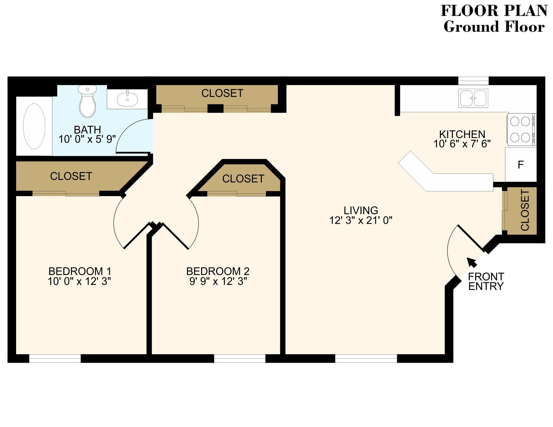 Cedar Knoll Apartments – Cedar Knoll: 2 Bed 1 Bath - Upgraded