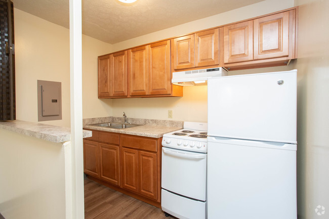 1BR, 1BA - 500 SF - Kitchen - J.O. Blanton House - Senior Living