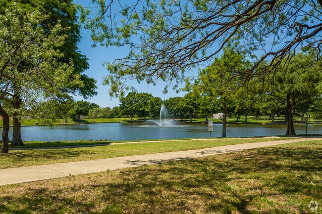 Chisholm Park features a peaceful walking trail.