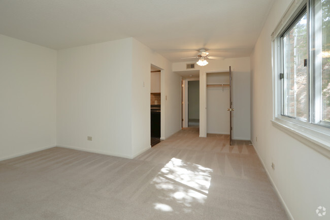 1 BR, 1 BA - Living Room - Garden Court Apartments