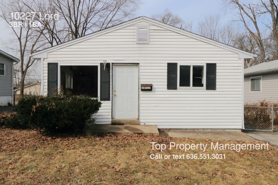 10227 Lord Dr, Saint Louis, MO 63136 House for Rent in Saint Louis