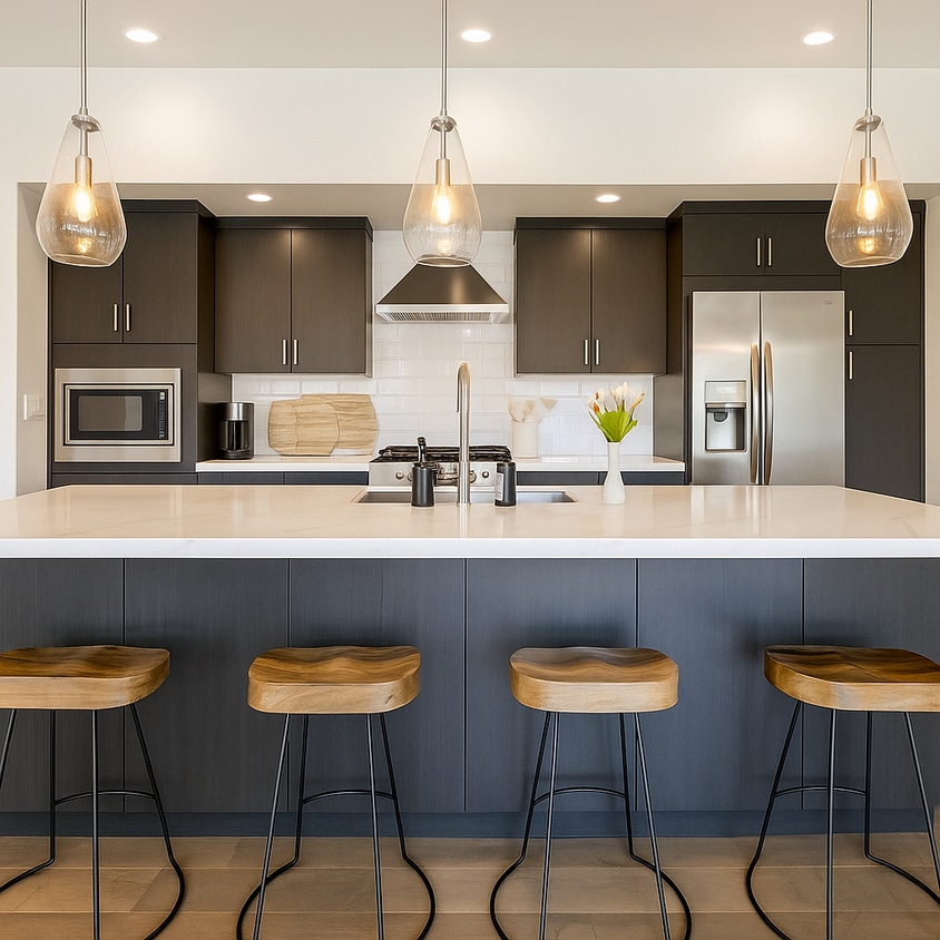 Kitchen with oversized island and large pantry - 259 Bridge St