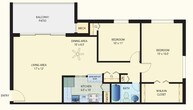 2 Bedrooms + 1 Bath