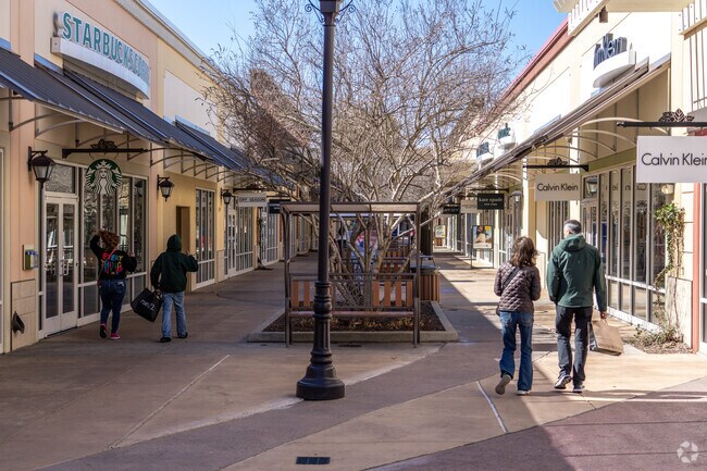 Tanger Outlet Mall offers over forty stores for residents of Dickinson to shop.