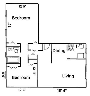 Plano de planta - 194 Park Ave