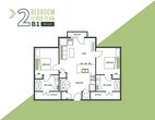 A2 Bedroom 1 Bath