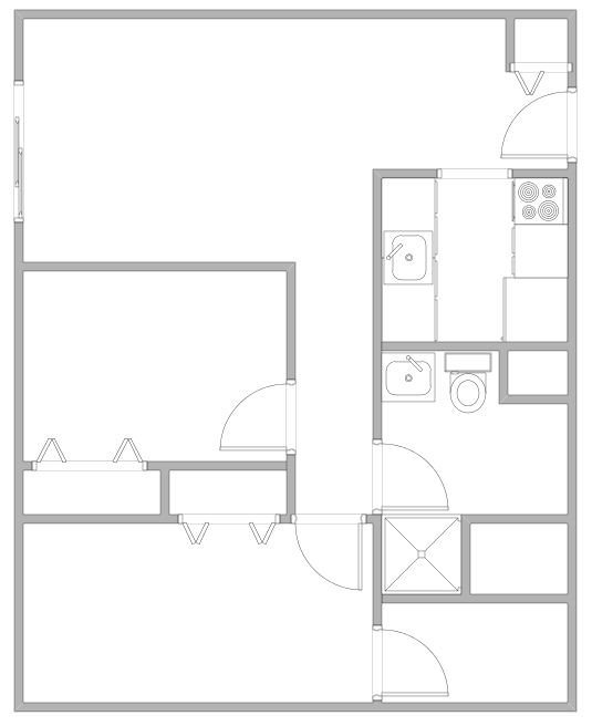 2BR/1BA - North Hill Place Apartments