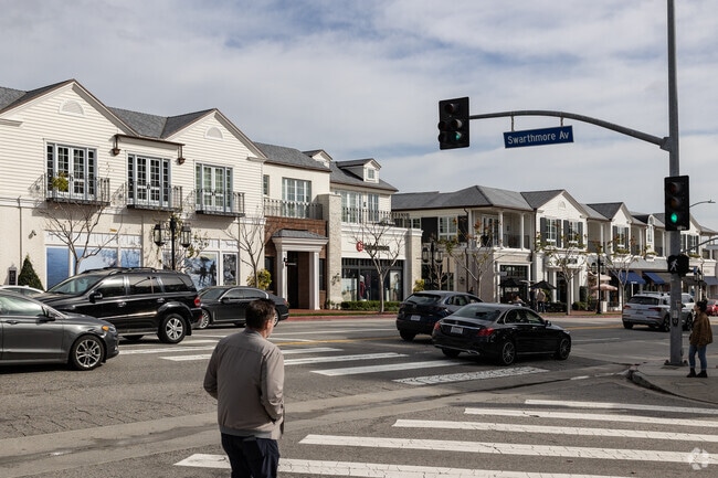 Palisades Village is home to many shops and restaurants.