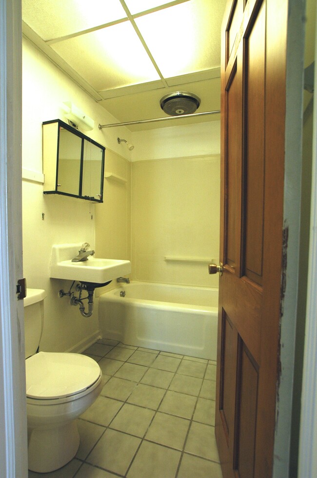 bathroom BEFORE remodel, IN PROGRESS. - 2617 Fairfield Place