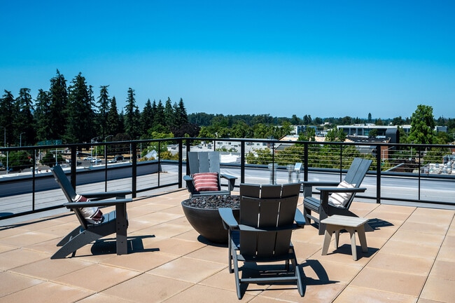 Rooftop Deck with Fire Pit - Rivenwood