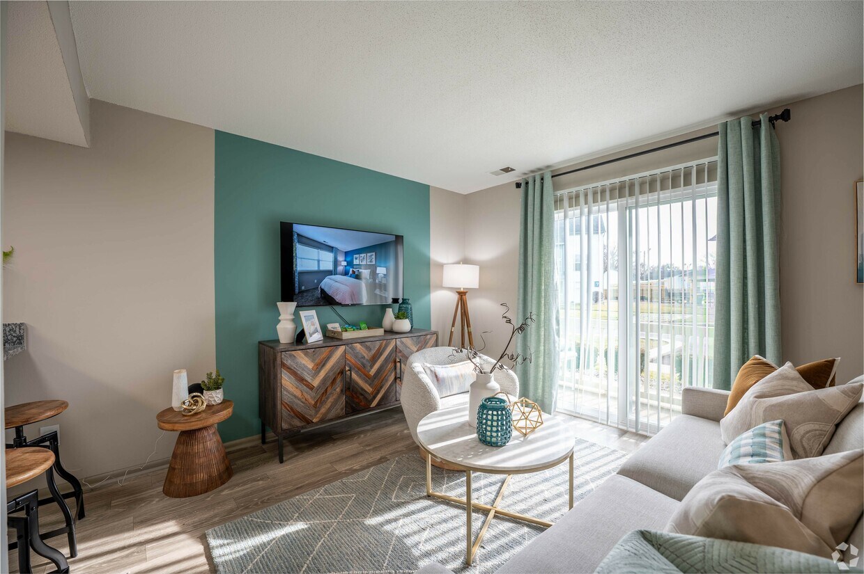 Amplia sala de estar - The Manning Apartment Homes