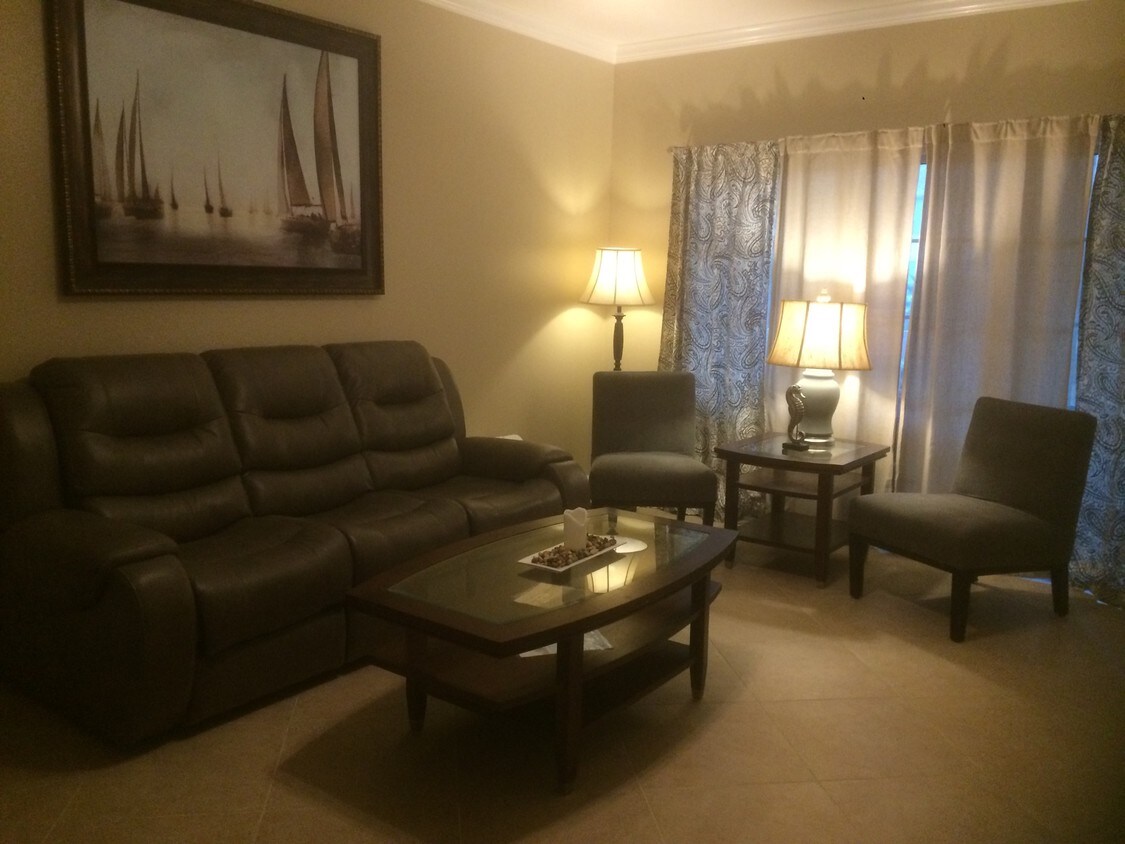 Living Room with Balcony and Gulf View - 7000 Seawall Blvd