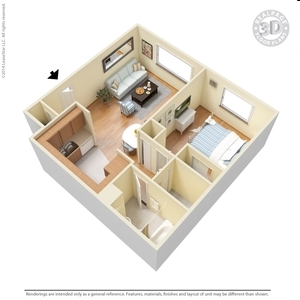 1HAB/1BA - North Liberty Park Apartments