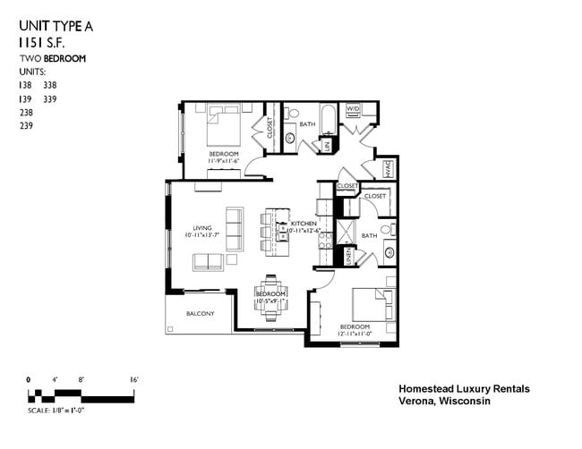 Homestead Luxury Rentals Apartments at 1003 Wild Willow Way Verona
