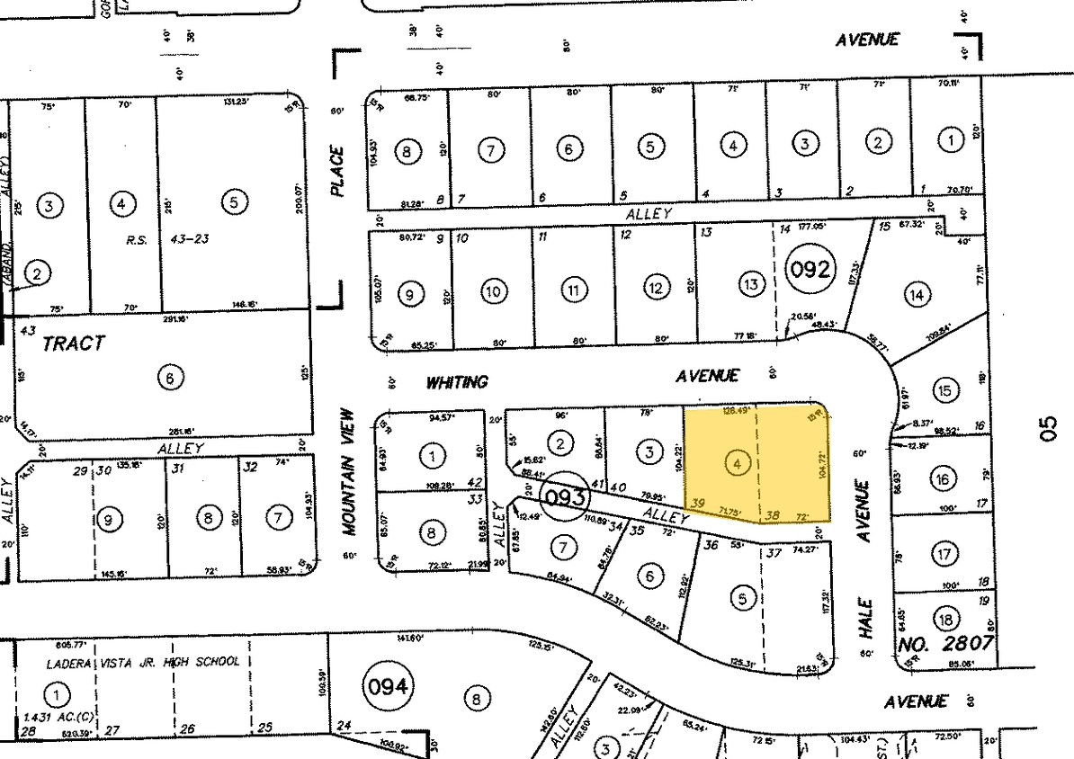 Mapa de la parcela - Magnolia Garden Apartments