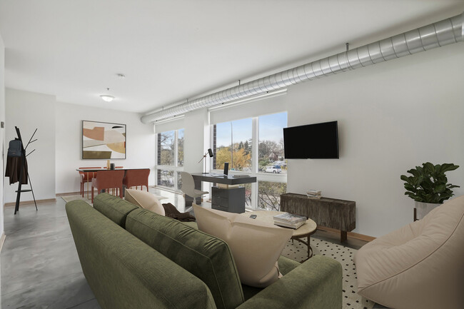 Plano de planta de la sala de estar de Gopher - Solhaus Apartments & Tower