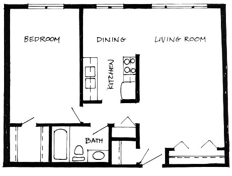 1BR/1BA - Hidden Valley Apartments