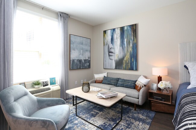 Estudio, 1 BA - 413 ft² - Entrada