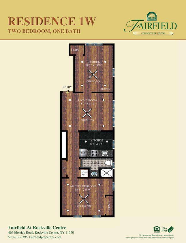 2 habitaciones 1 baño - Fairfield Manor At Rockville Centre