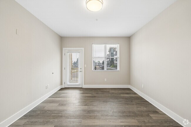 1BR, 1.5BA - 1,184SF - Bedroom - Tumblerock Luxury Apartments