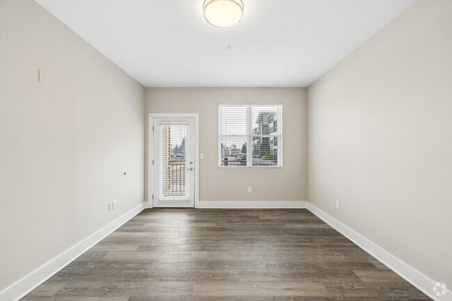 1BR, 1.5BA - 1,184SF - Bedroom - Tumblerock Luxury Apartments