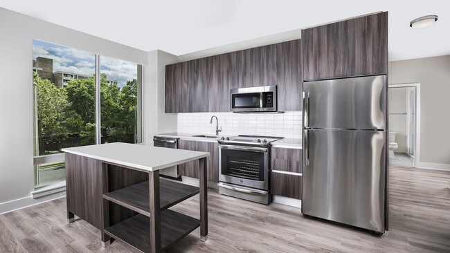 Modern On M Apartments Washington Dc Stainless Lianceodern Kitchen Islands Modern On M
