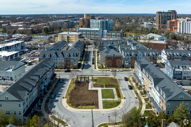 Newly built condo communities in the Townson Circle neighborhood.
