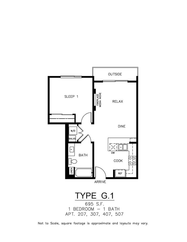 Foto del edificio - Unit Type: G1 | 1 Bedroom | 1 Bathroom