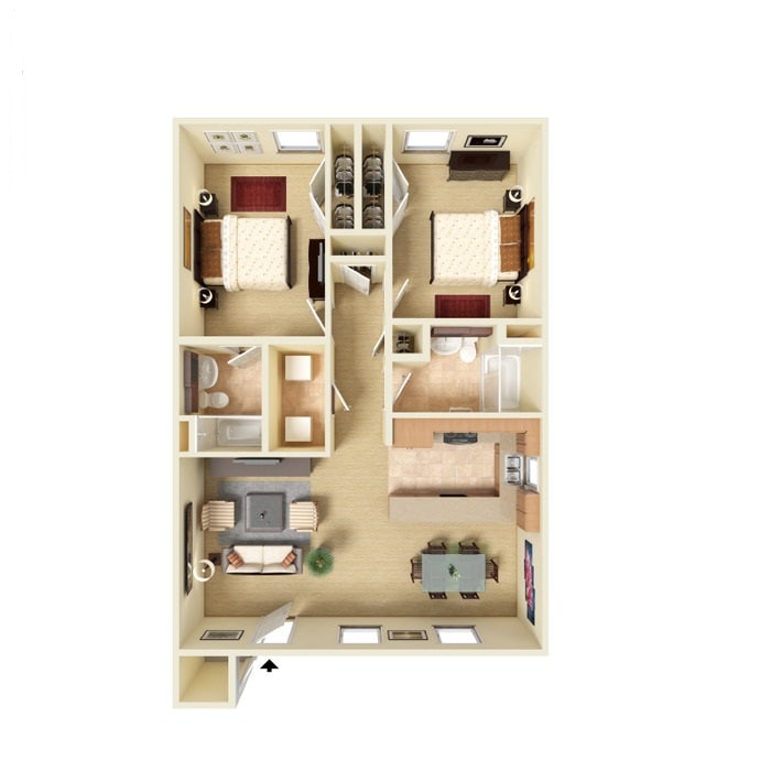 Two bedroom - Decatur Place Apartments