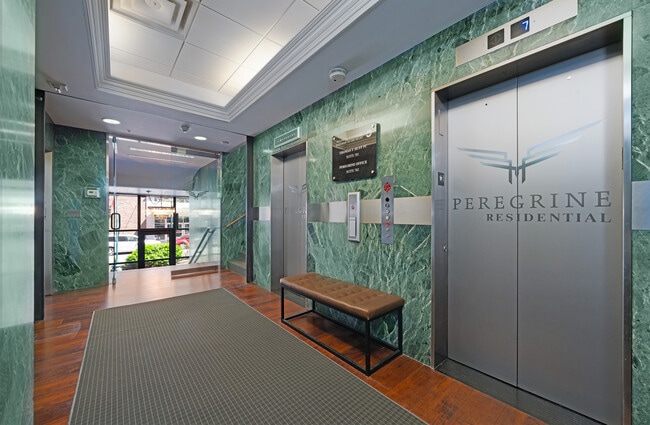 Peregrine Tower elevators - Peregrine Tower