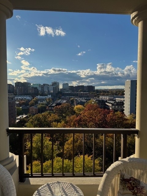 One of the views from the balcony. - 1600 N Oak St