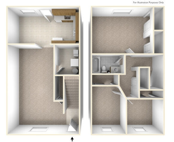 Plano de planta - Tanglewood Apartments