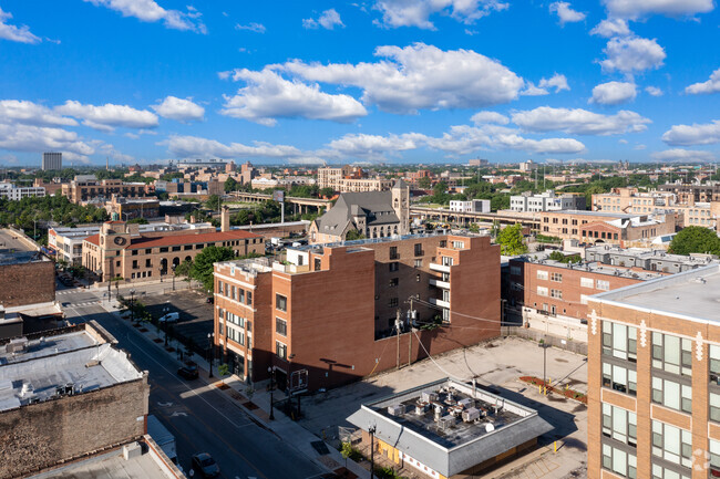 Aerial Photo - Lofts on the Row