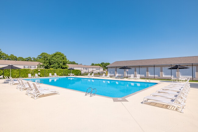View of Pool at Trails End Apartments in Burlington, NC - Trails End Apartments