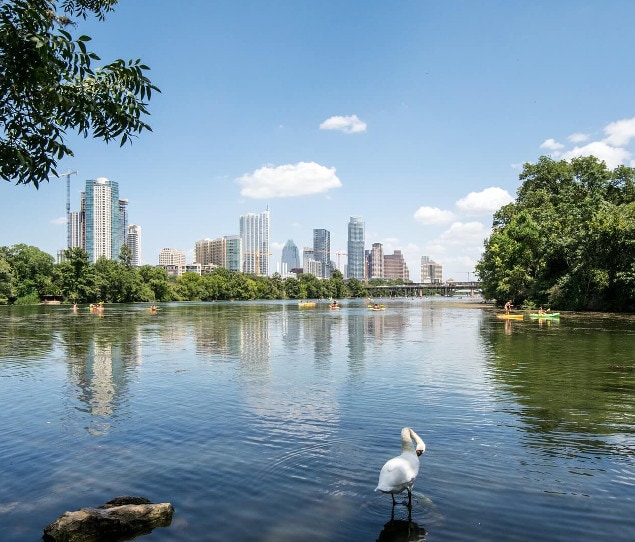 Downtown Austin from the Colorado River