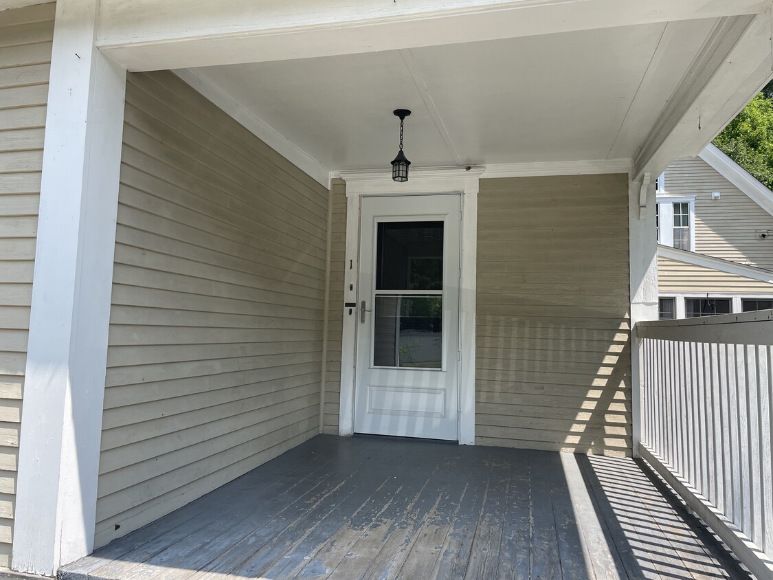 Front porch/entry to apartment - 648 Main St