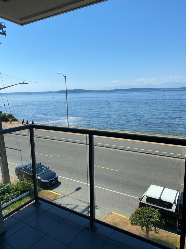 Deck looking west - 1300 Alki Ave SW