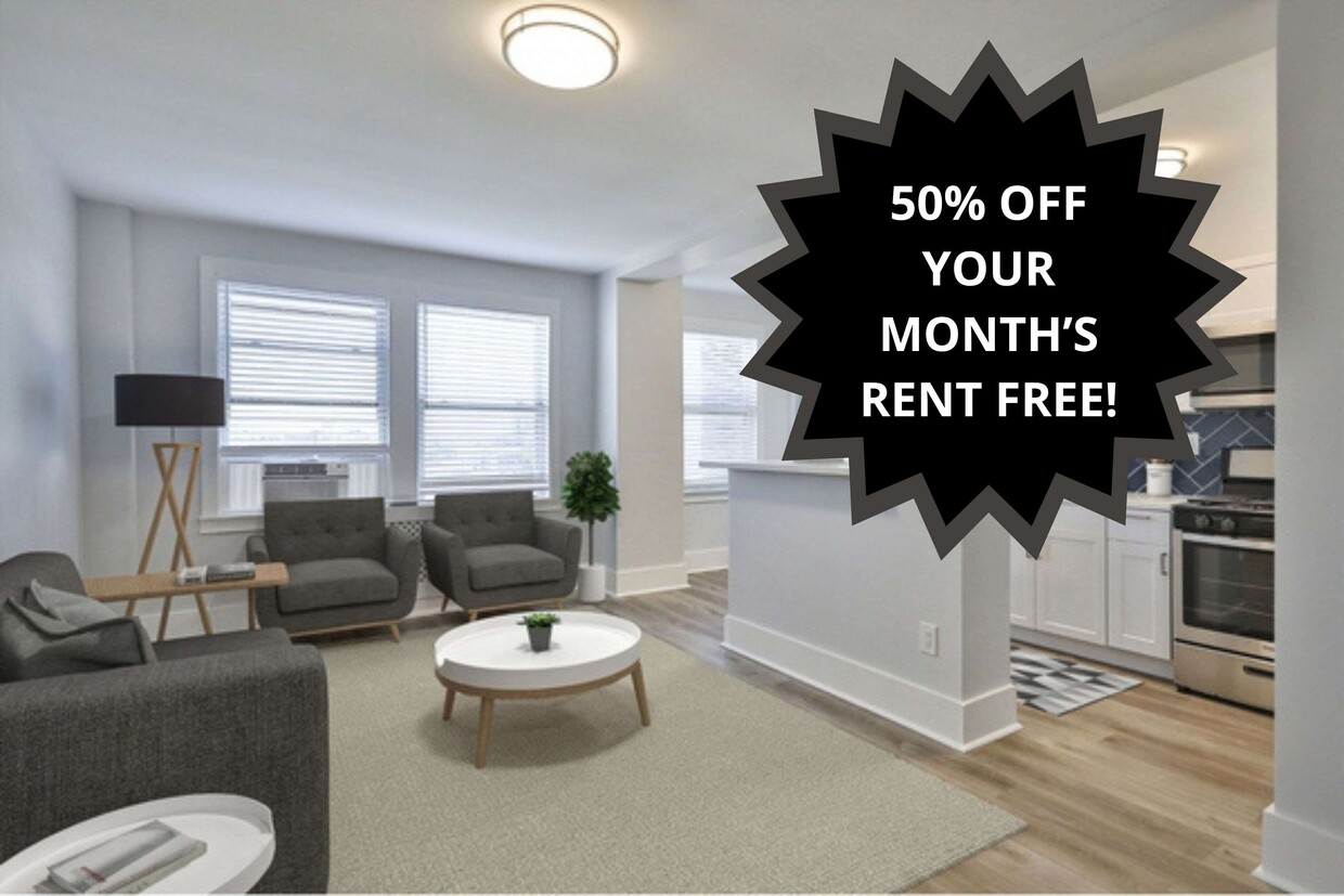 Living Area - Fairfax Apartments