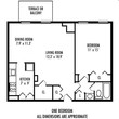 1 Bed 1 Bath